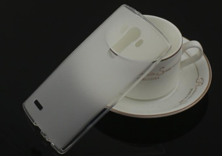 Силиконови гърбове Силиконови гърбове за LG Силиконов гръб ТПУ мат за LG G4 бял прозрачен
